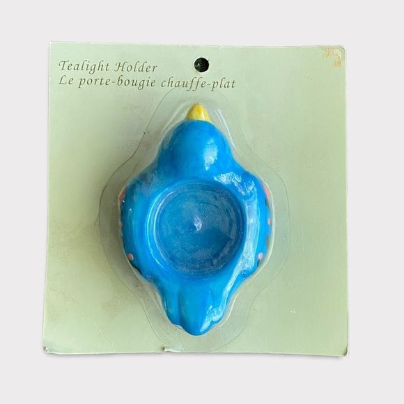 3/$15 Blue Bird Tealight Candle Holder - Picture 1 of 4